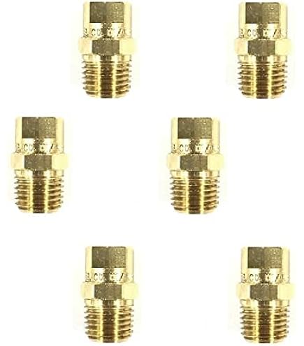 Amazon.com: Pack of 6 - TeeJet Veejet Brass 15° Nozzle Spray Tip 1
